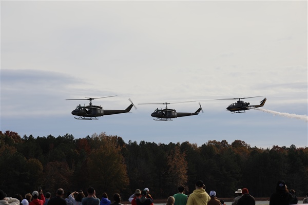 Helicopters in Sky