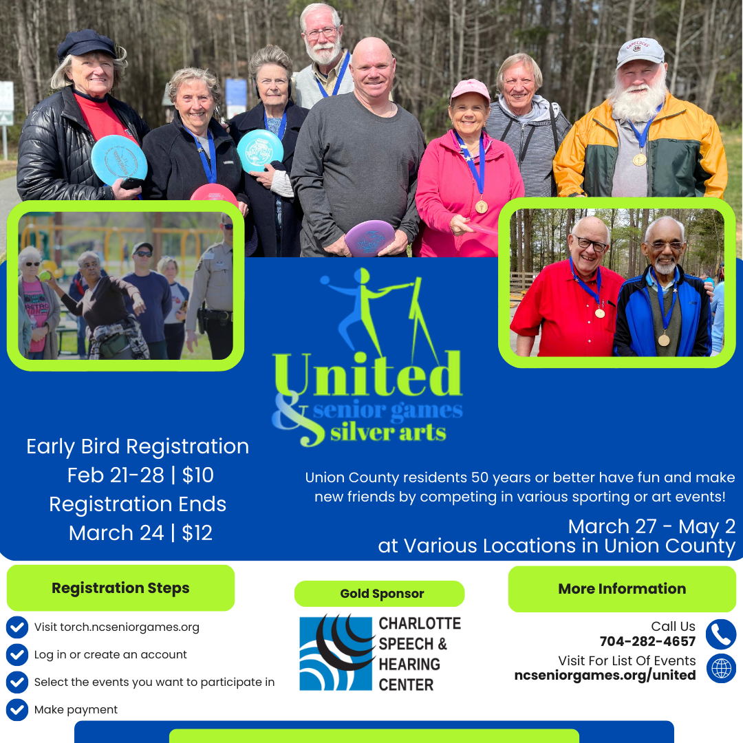 2025 Senior Games Registration Events Flyer