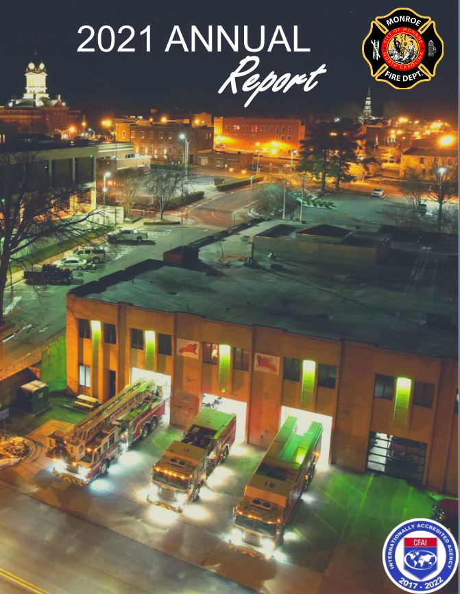 2021 Annual Report Cover- Fire Station 1