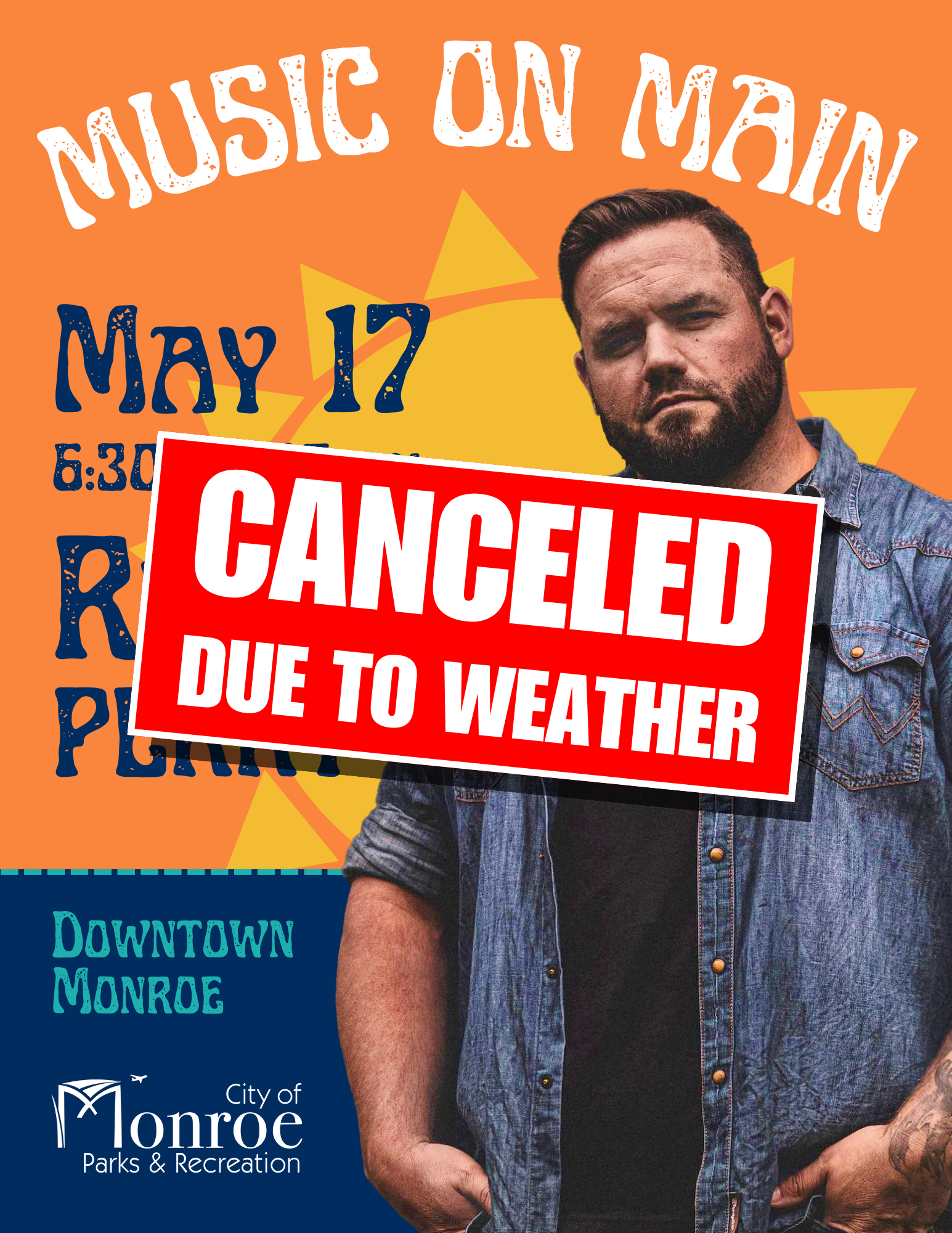 Music on Main May 2024 Canceled